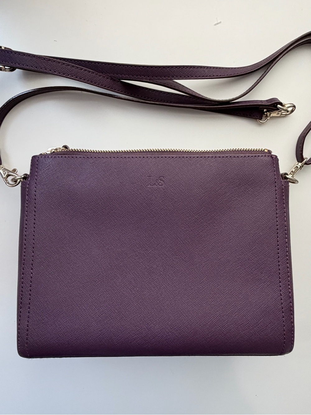 Lo & Sons Pearl Convertible Crossbody Deep Plum Purple